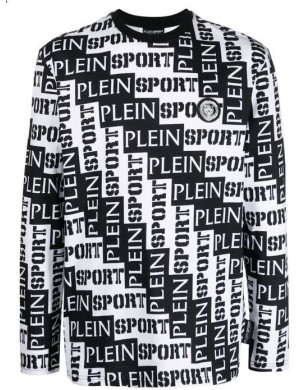 SWEAT PLEIN SPORT BLANC ET NOIR