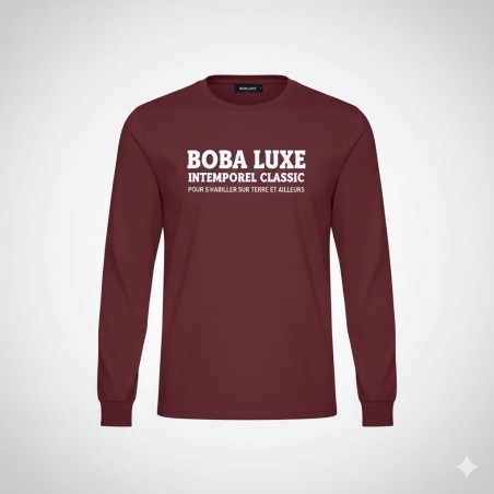 SWEAT BORDEAUX BOBA LUXE INTEMPOREL CLASSIC