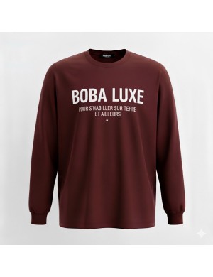 SWEAT BORDEAUX BOBA LUXE INTEMPOREL CLASSIC