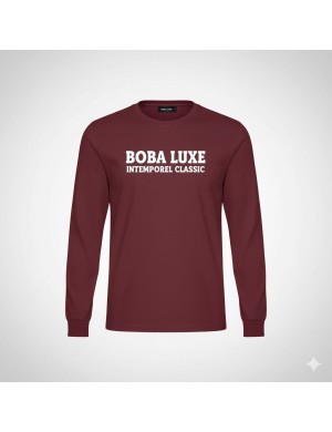 SWEAT BORDEAUX BOBA LUXE INTEMPOREL CLASSIC