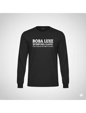SWEAT NOIR GRAPHITE BOBA LUXE INTEMPOREL CLASSIC