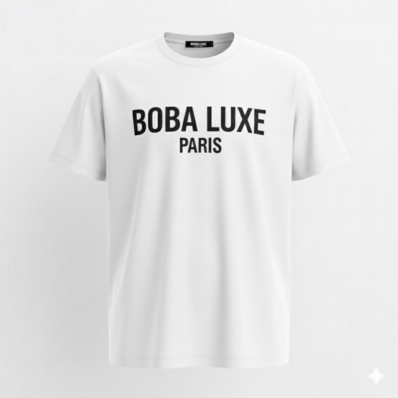 T-SHIRT BLANC BOBA LUXE PARIS                                 │
