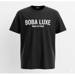 T-SHIRT NOIR BOBA LUXE MADE IN PARIS