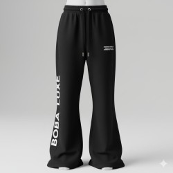 PANTALON ÉVASÉ NOIR BOBA LUXE