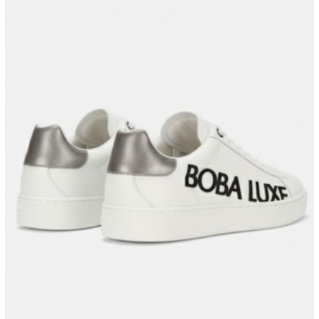 SNEAKERS BLANC ET ARGENT BOBA LUXE MADE IN PARIS