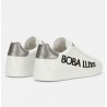 SNEAKERS BLANC ET ARGENT BOBA LUXE MADE IN PARIS